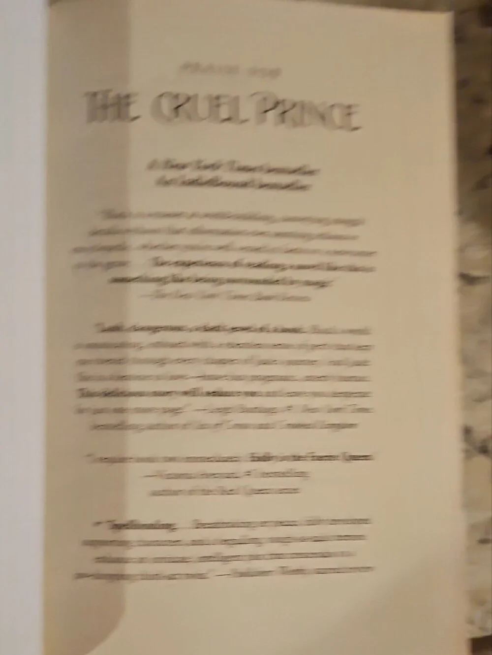 The Cruel Prince By Holly Black